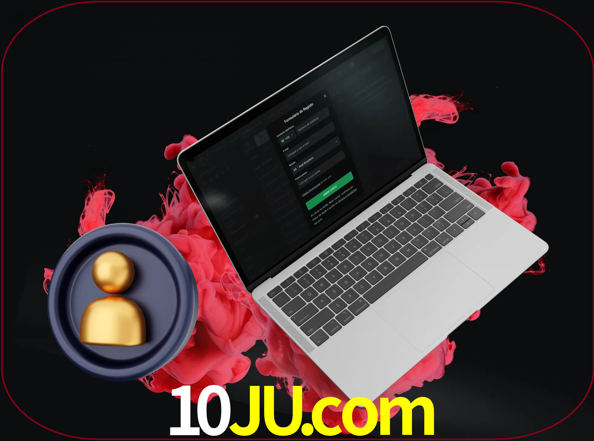 No cabeçalho do site 10ju, clique no botão que o levará a um formulário especial onde terá de introduzir as suas informações actuais.