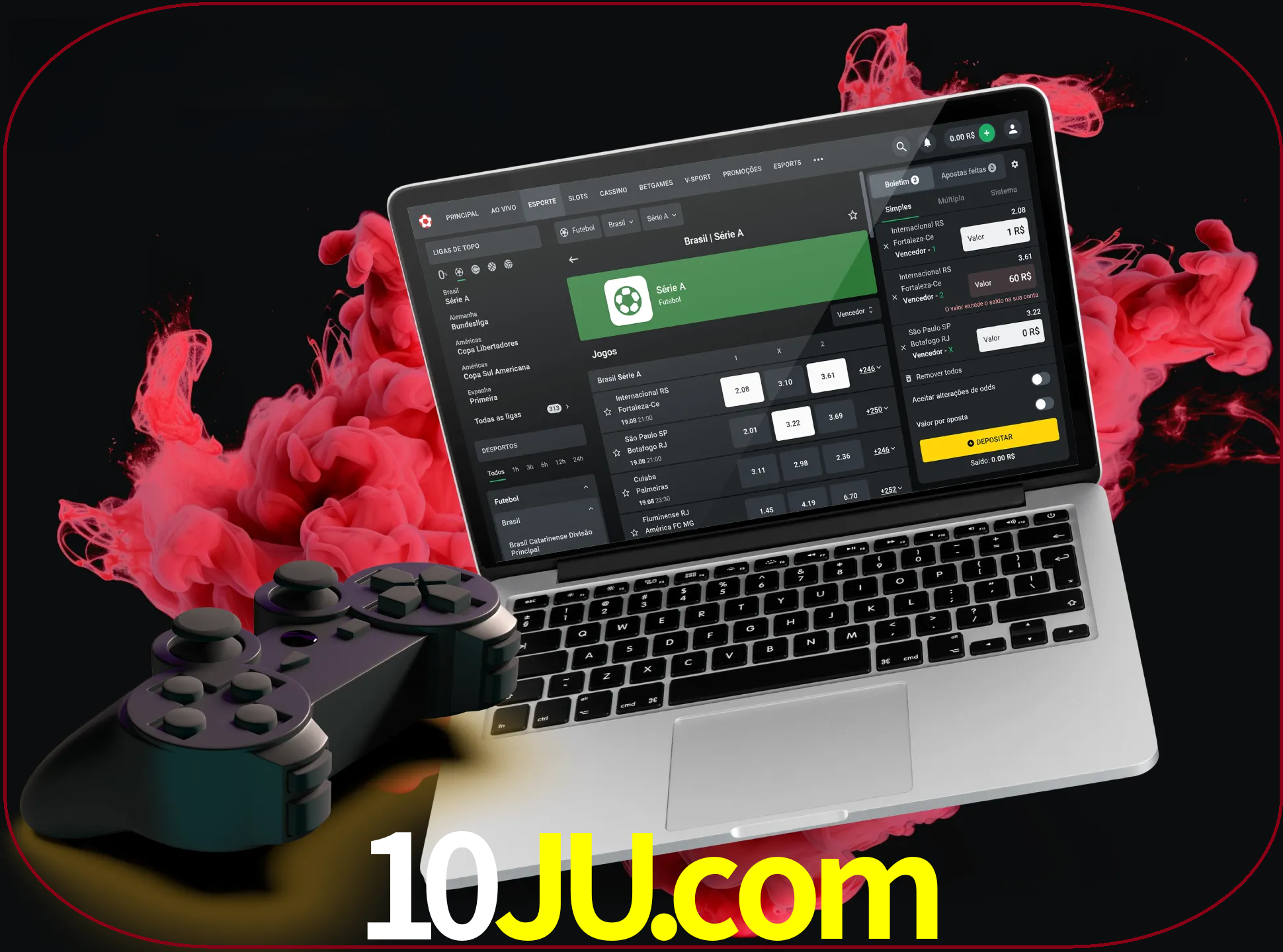 Visite a secção especial de jogos de vídeo em 10ju para descobrir em que jogos pode apostar e ganhar muito dinheiro.
