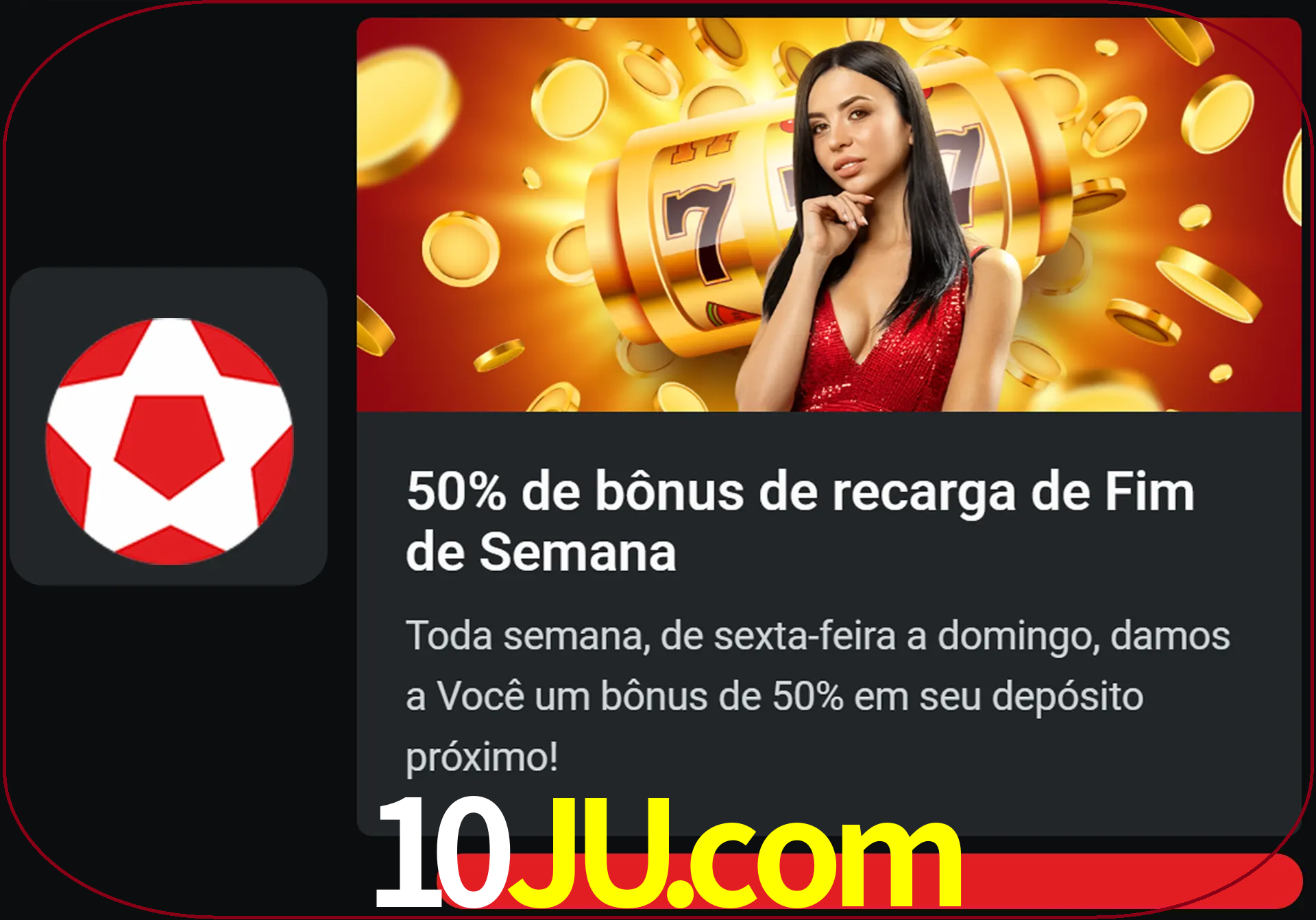 Volte a cada semana para receber novos bônus em dinheiro.